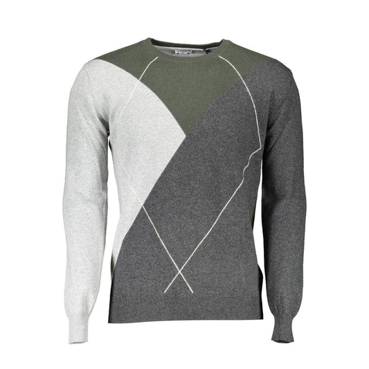 Grauer Wollpullover für Herren