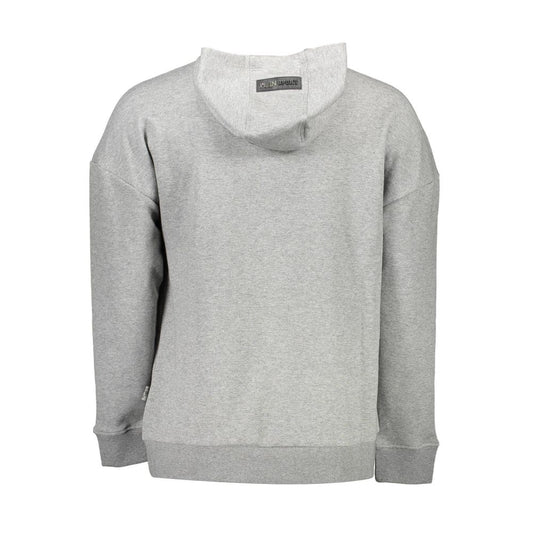 Grauer Baumwollpullover für Herren