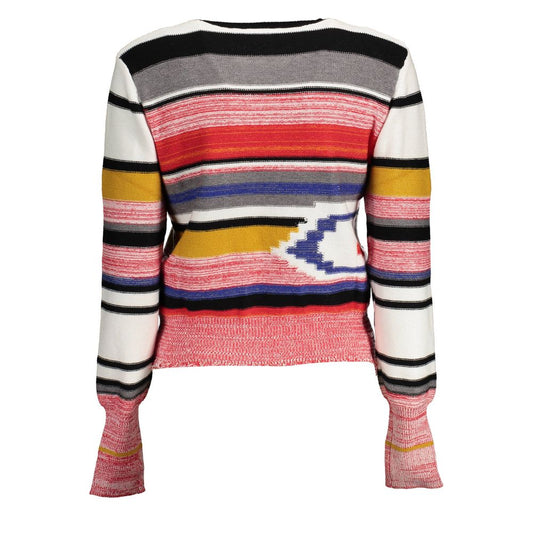 Roter Viskose-Pullover für Damen