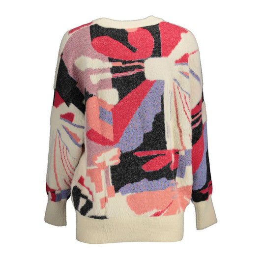 Weißer Viskose-Pullover für Damen