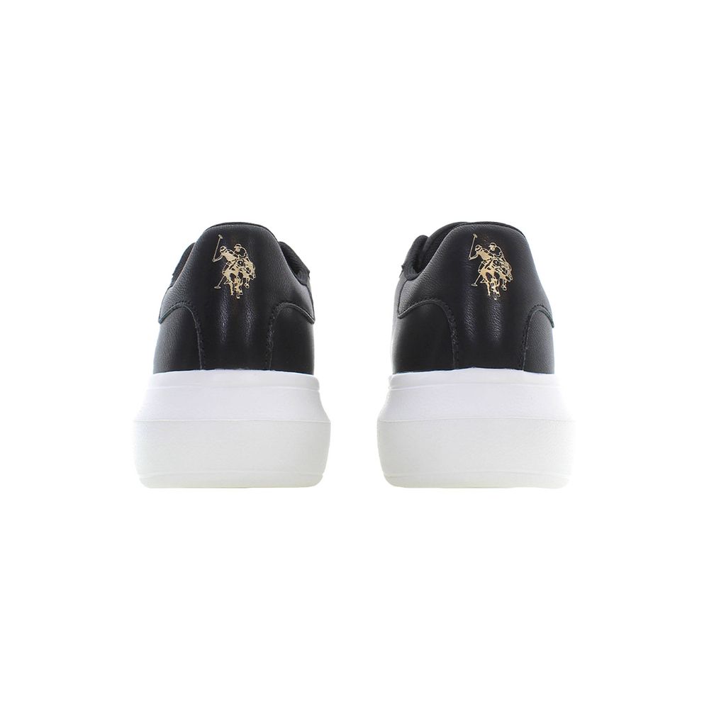 Schwarzer Polyester-Sneaker für Damen