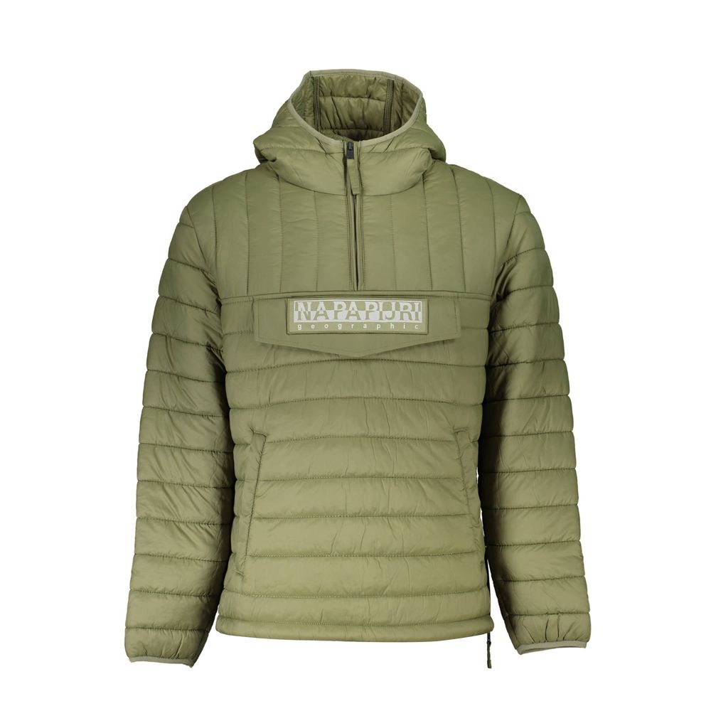 Grüne Polyamid-Herrenjacke
