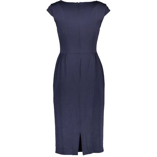 Blue Elastane Dress