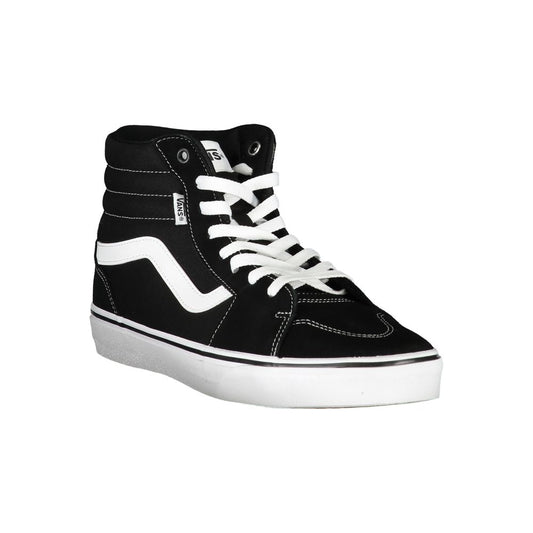 Schwarzer Polyester-Sneaker