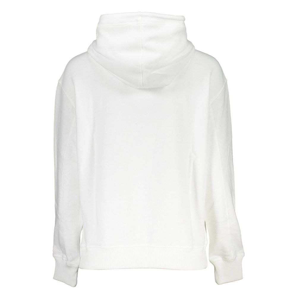 Weißer Baumwollpullover