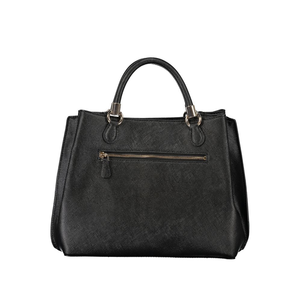 Schwarze Handtasche aus Polyethylen