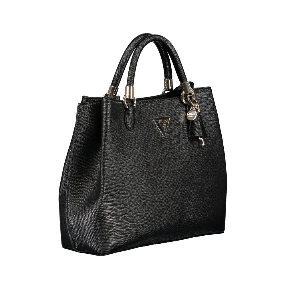 Schwarze Handtasche aus Polyethylen