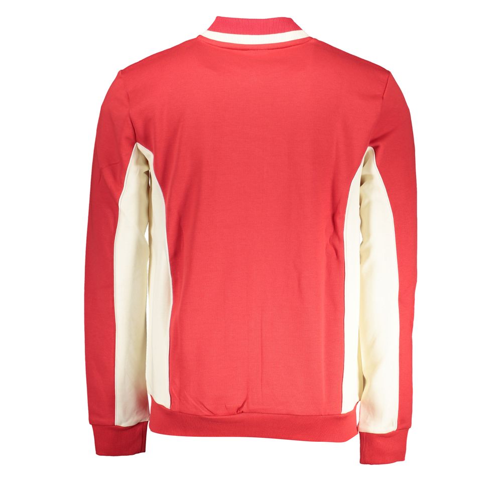 Elegantes Langarm-Sweatshirt mit Reißverschluss in Pink