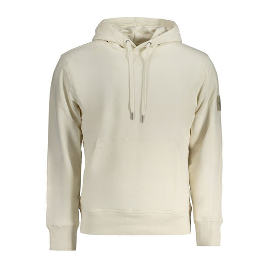 Weißer Baumwollpullover