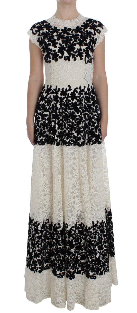 Langes Maxikleid „Ricamo“ mit Blumenspitze