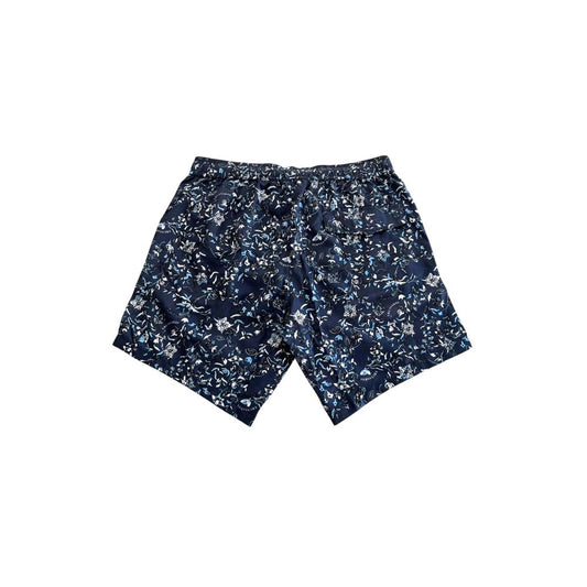 Blaue Polyester-Badeshorts für Herren