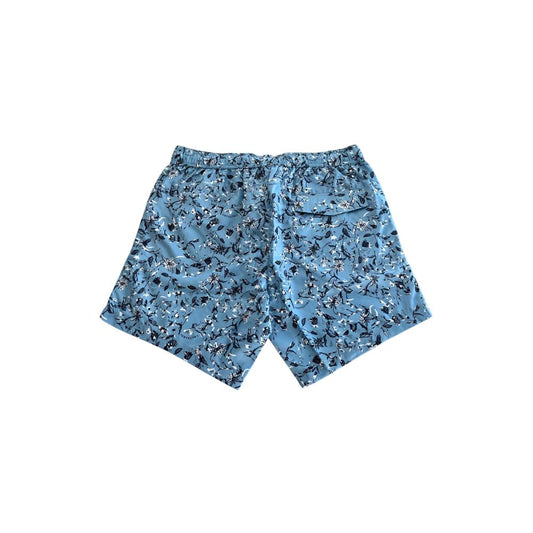Hellblaue Polyester-Badeshorts für Herren