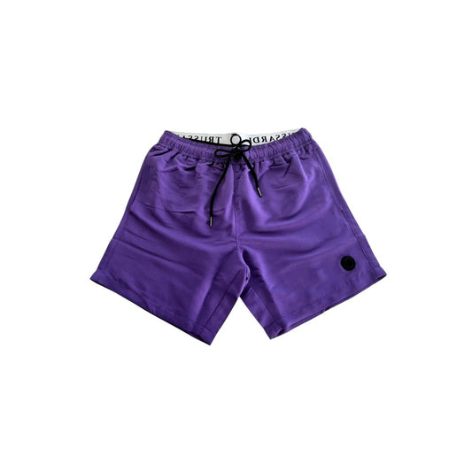 Lila Polyester-Badeshorts für Herren