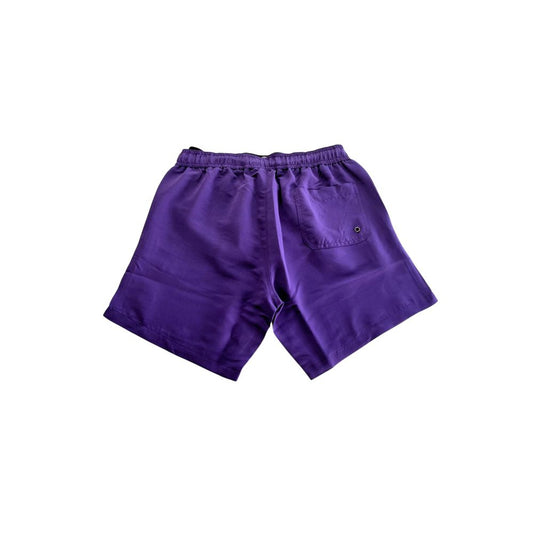 Lila Polyester-Badeshorts für Herren
