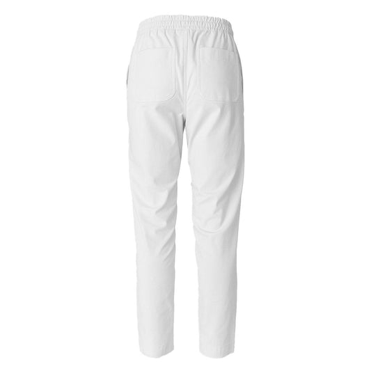 Weiße Baumwolljeans und -hose
