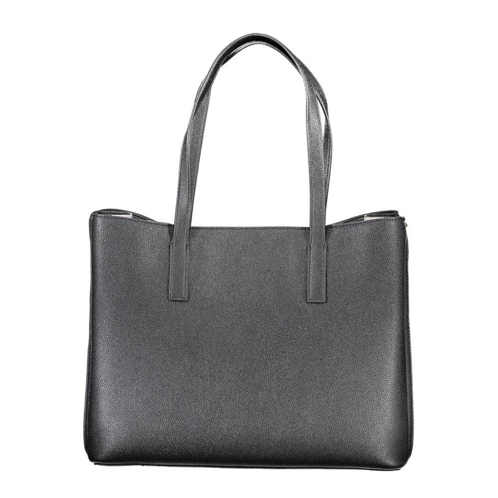 Schwarze Handtasche aus Polyethylen