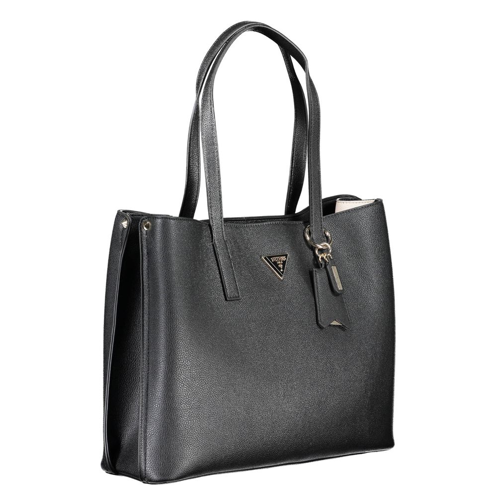 Schwarze Handtasche aus Polyethylen