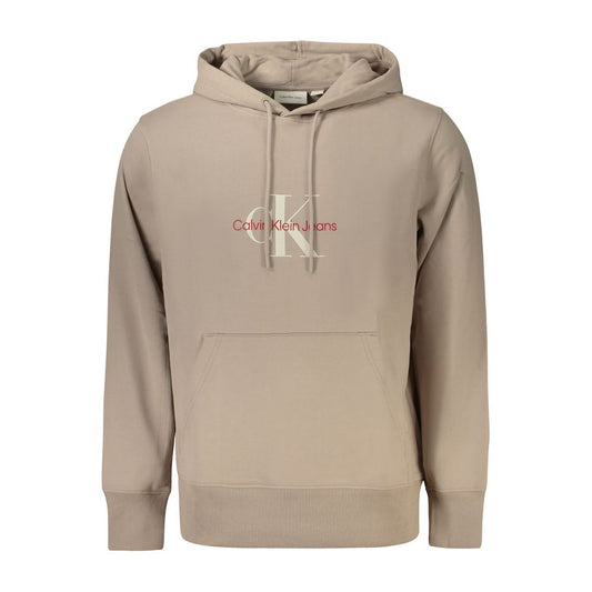 Beigefarbener Herrenpullover aus Baumwolle