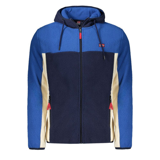 Blaue Polyester-Herrenjacke