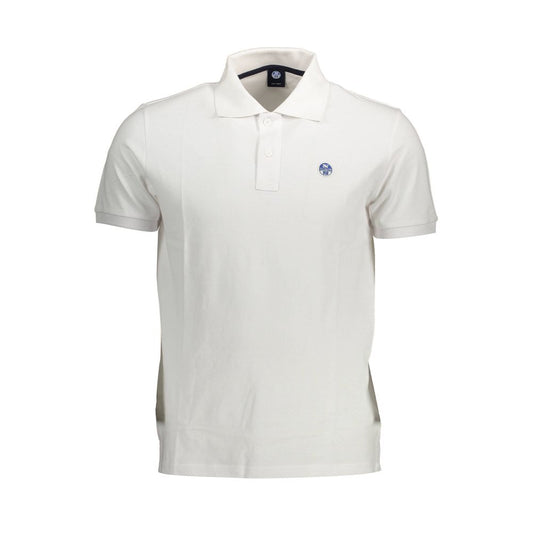 Weißes Herren-Poloshirt aus Baumwolle