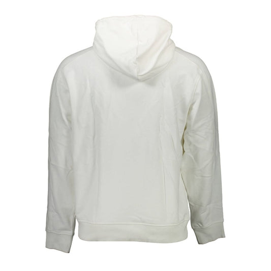 Weißer Baumwollpullover für Herren