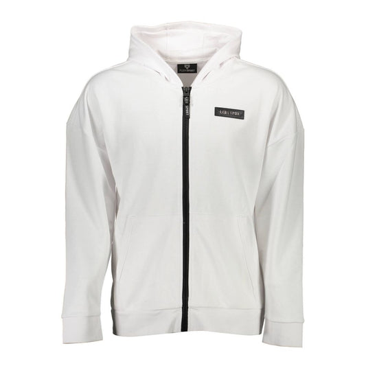 Weißer Baumwollpullover für Herren