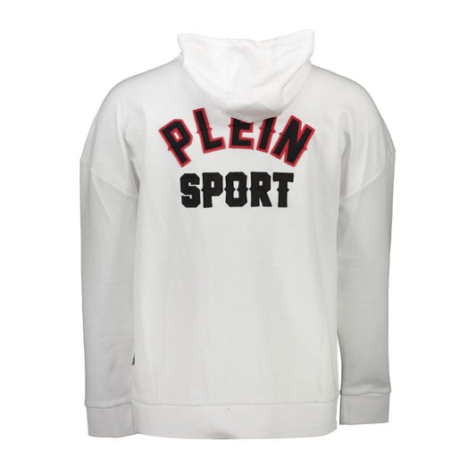 Weißer Baumwollpullover für Herren