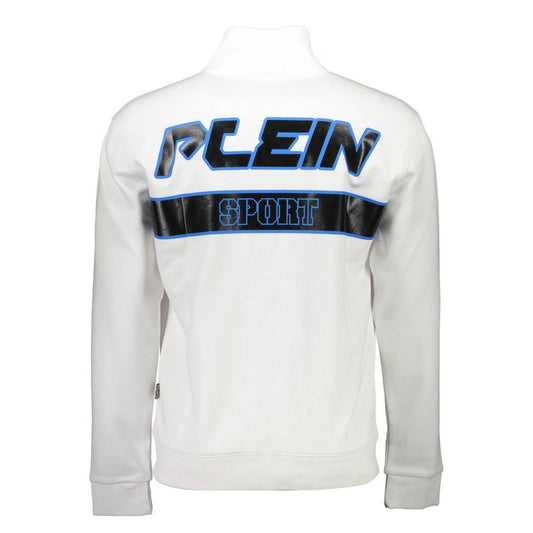 Weißer Baumwollpullover für Herren