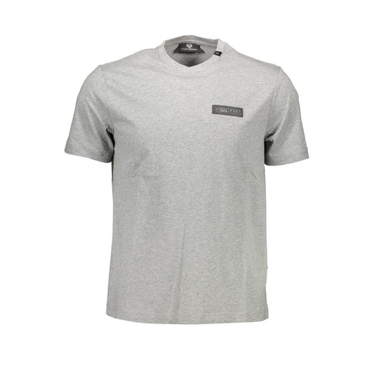 Graues Herren-T-Shirt aus Baumwolle