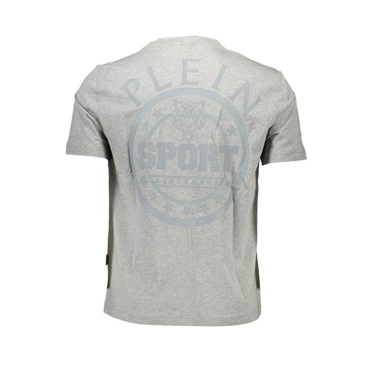 Graues Herren-T-Shirt aus Baumwolle