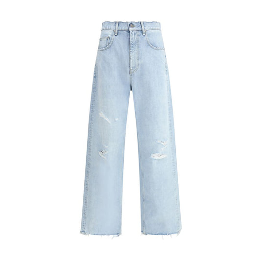 Morgan-Jeans mit weitem Bein
