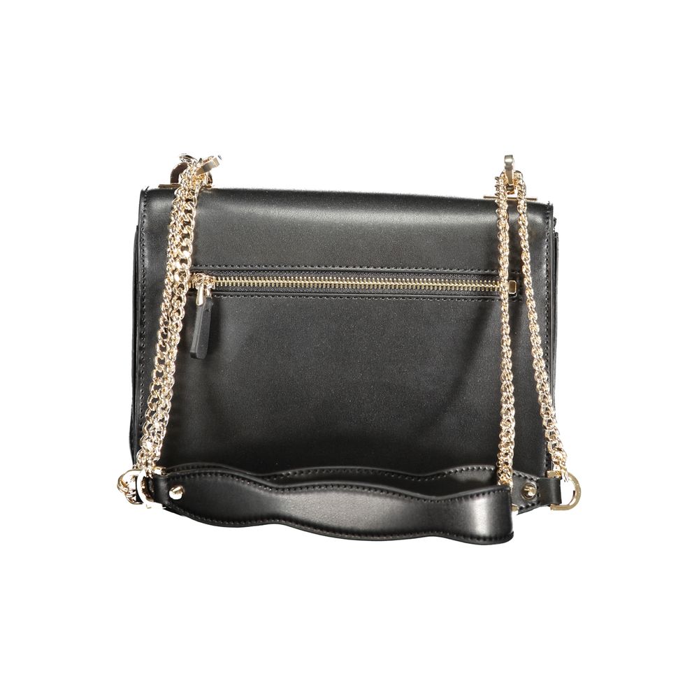 Schwarze Handtasche aus Polyethylen