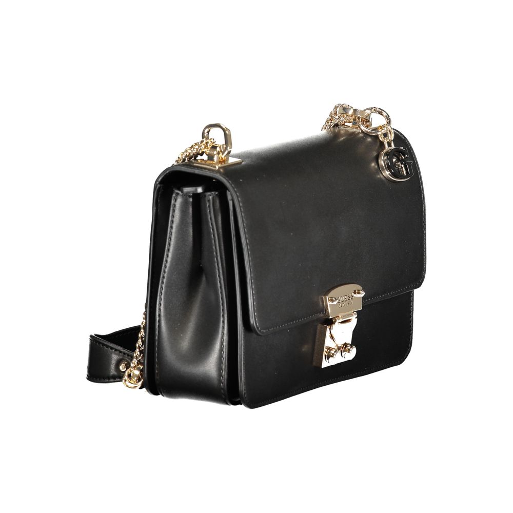 Schwarze Handtasche aus Polyethylen