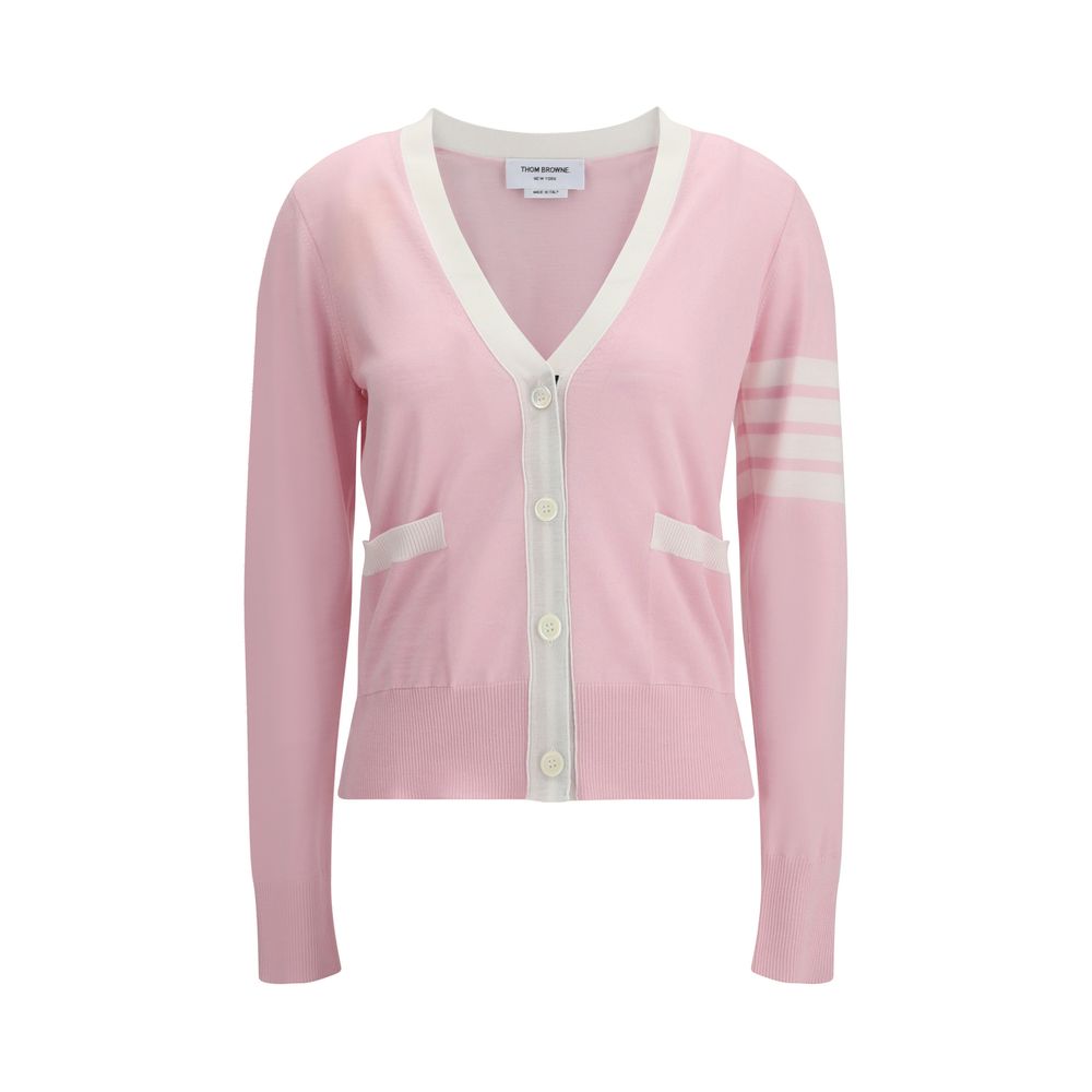 Strickjacke mit V-Ausschnitt