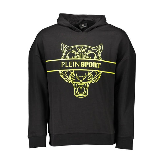 Schwarzer Baumwollpullover für Herren