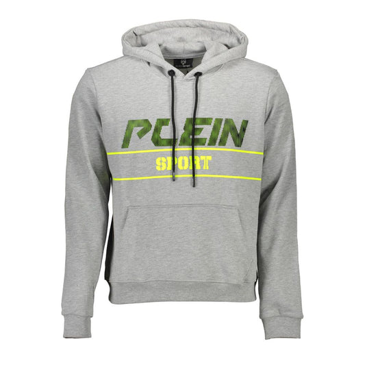 Graues Herren-Kapuzenpullover aus Baumwolle