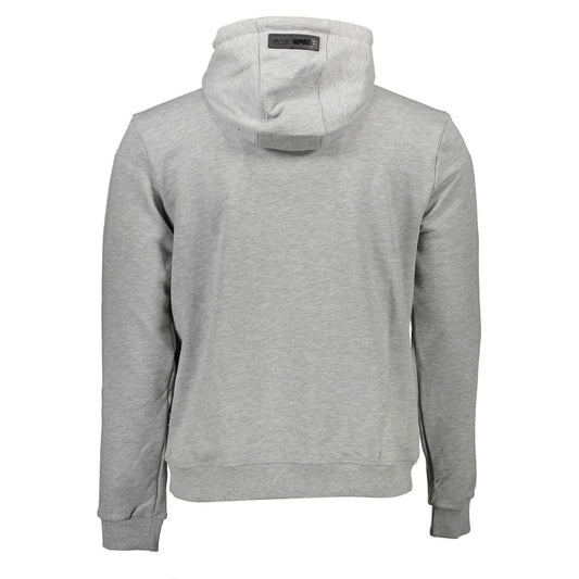 Graues Herren-Kapuzenpullover aus Baumwolle