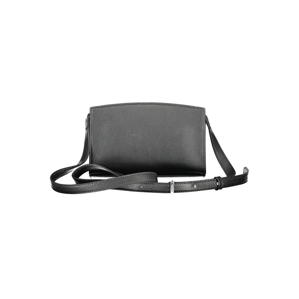 Schwarze Polyester Damen Handtasche