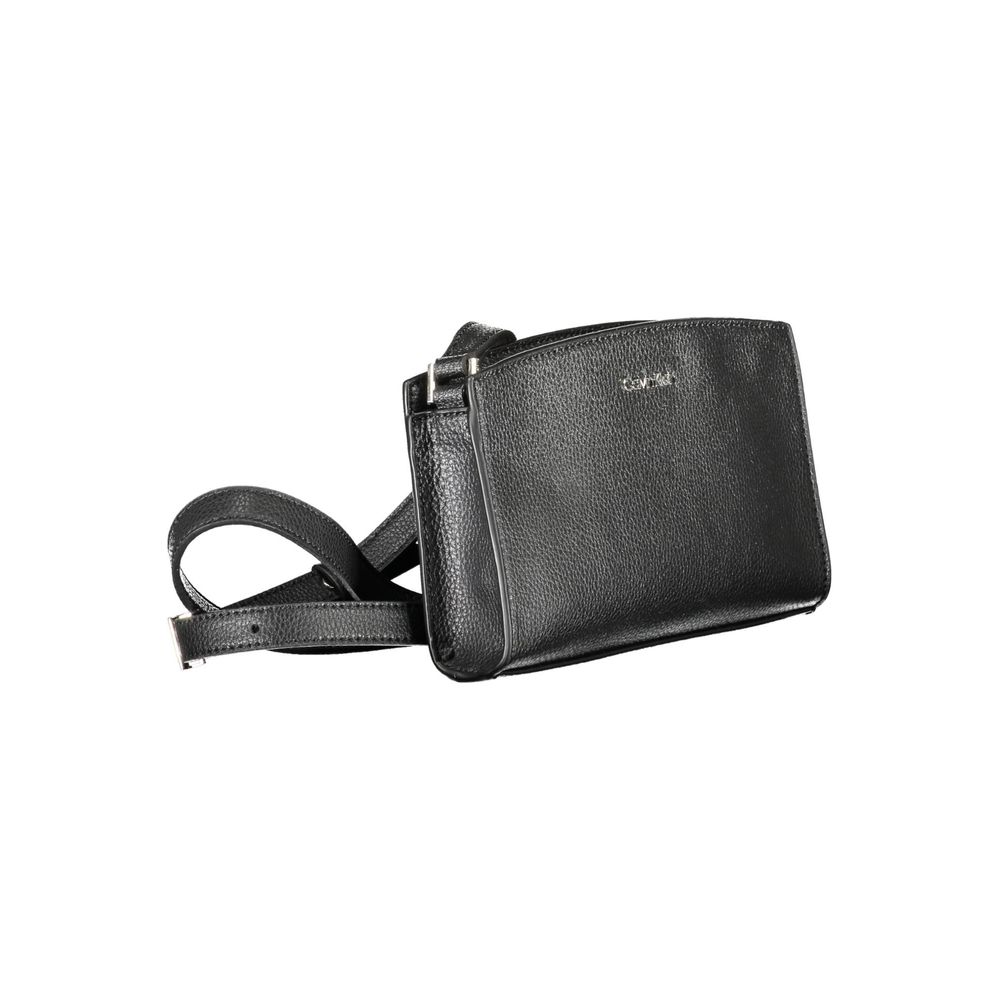 Schwarze Polyester Damen Handtasche