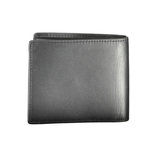 Schwarzes Leder Herren Portemonnaie