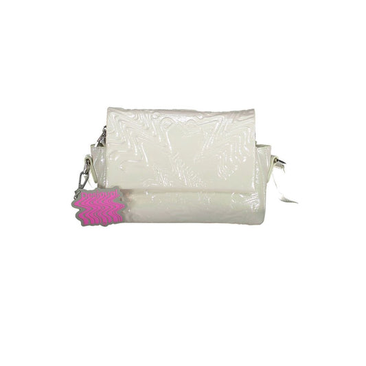 Weiße Damenhandtasche aus Polyethylen