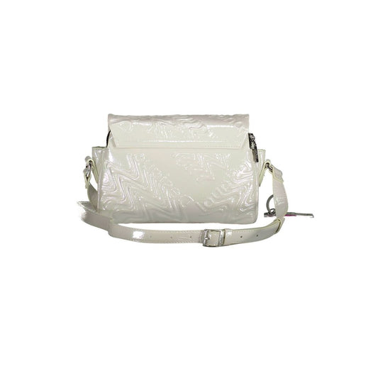 Weiße Damenhandtasche aus Polyethylen