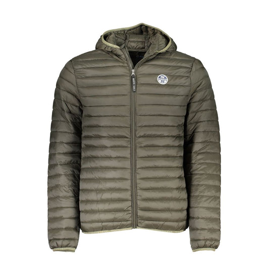 Grüne Polyamid-Herrenjacke
