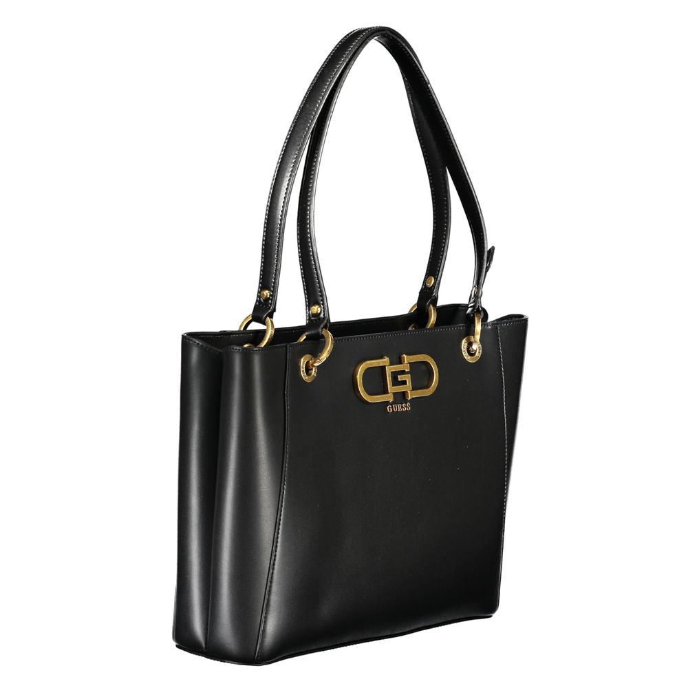 Schwarze Handtasche aus Polyethylen