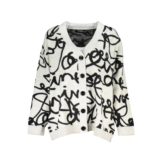 Schicker kontrastierender V-Ausschnitt-Cardigan