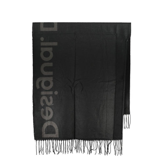 Schicker Poncho mit Kontrastdetails in zeitlosem Schwarz