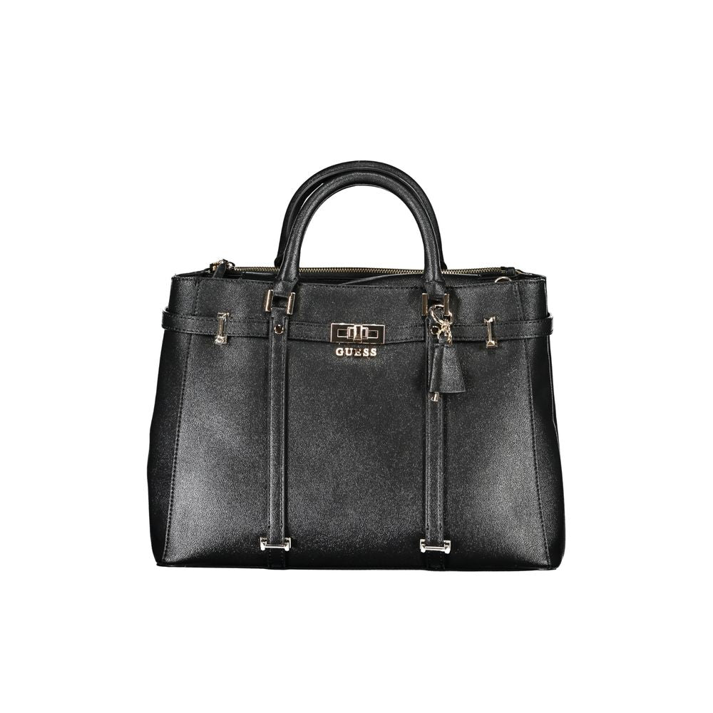 Schwarze Handtasche aus Polyethylen