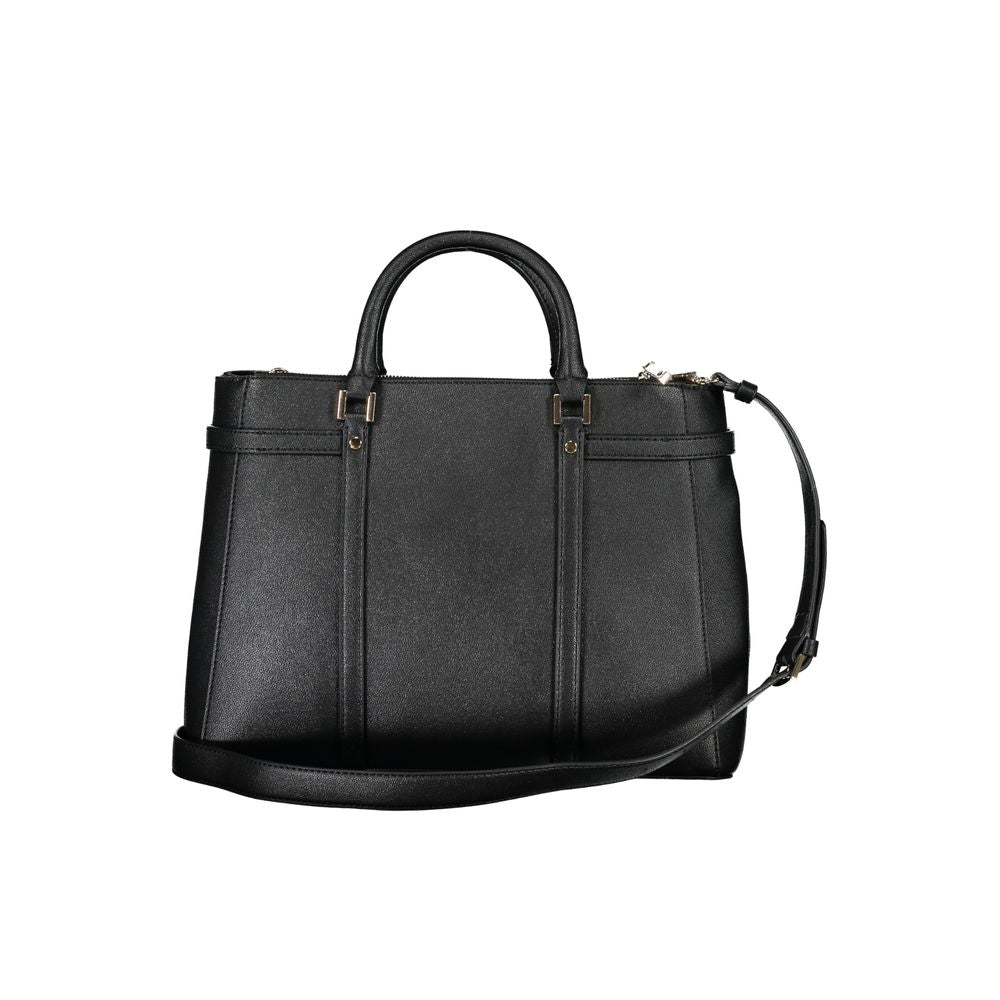 Schwarze Handtasche aus Polyethylen