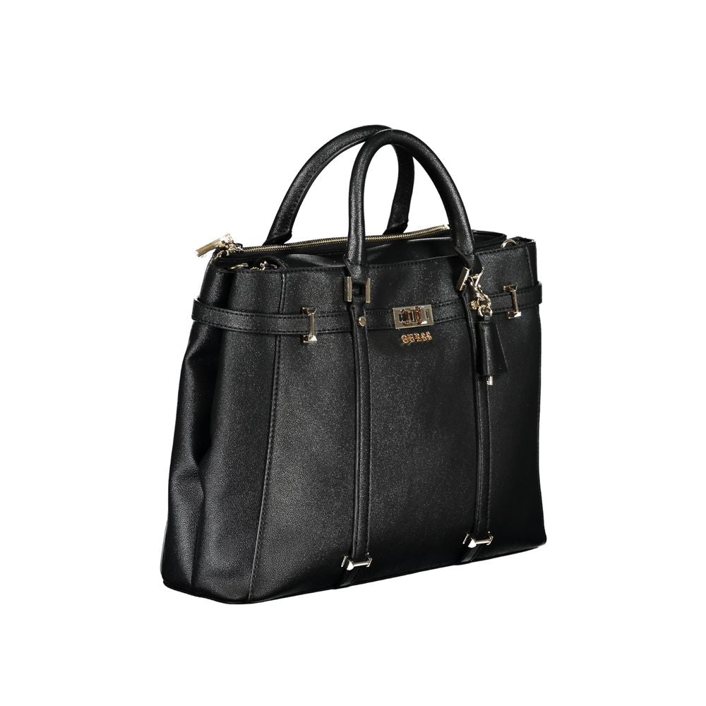 Schwarze Handtasche aus Polyethylen