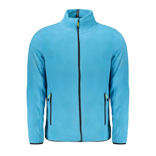Hellblauer Polyester-Herrenpullover